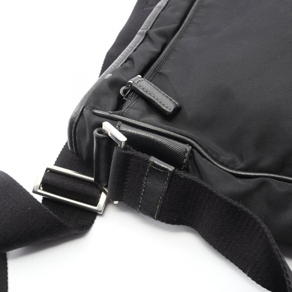 PRADA Black Leather Saffiano Shoulder Bag - Picture 14 of 15